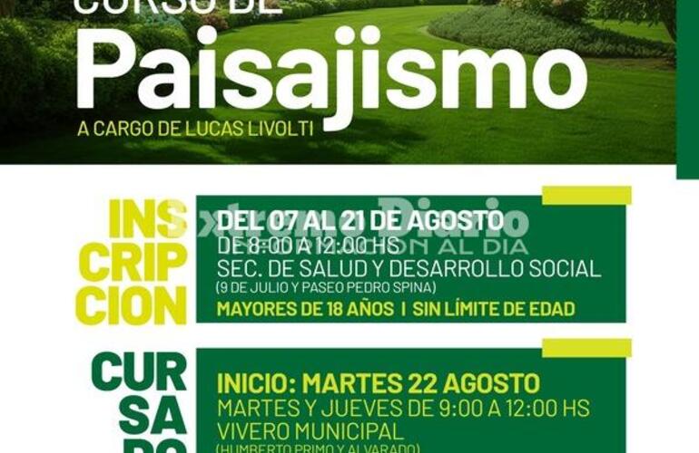 Imagen de Abrieron las inscripciones a un nuevo curso de paisajismo en el vivero municipal