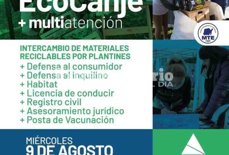 Imagen de Miércoles de EcoCanje y Multiatención en la plaza San Martín