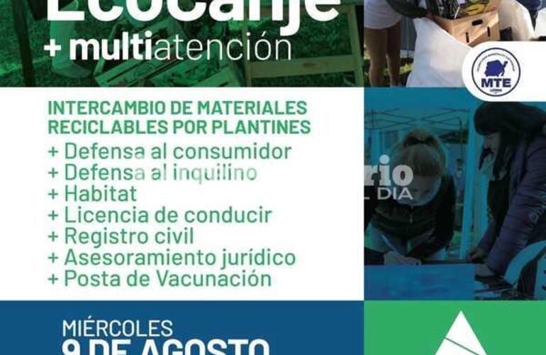 Imagen de Miércoles de EcoCanje y Multiatención en la plaza San Martín