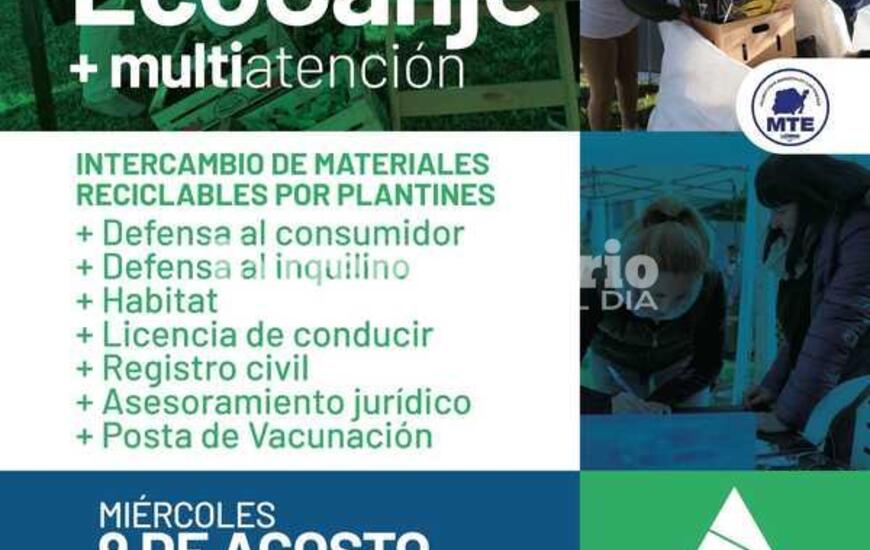 Imagen de Mi&eacute;rcoles de EcoCanje y Multiatenci&oacute;n en la plaza San Mart&iacute;n