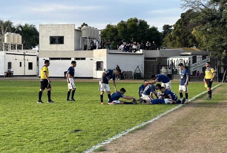 El "Picante" se desahogó después del gol.