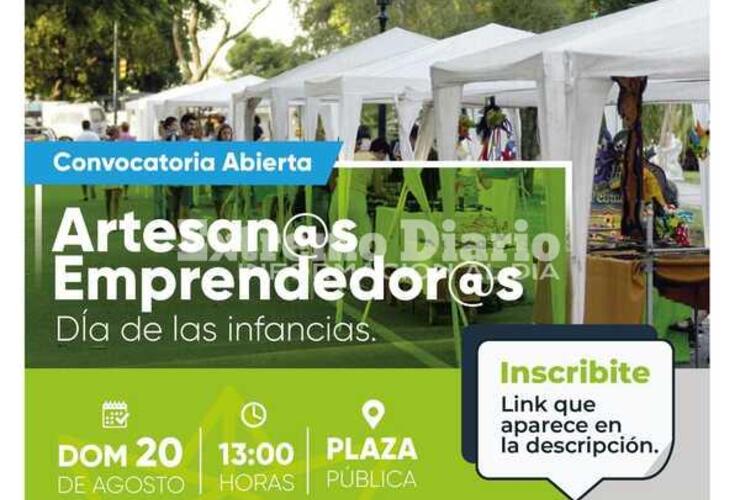 Imagen de Fighiera: Abrió el registro de artesanos para el evento por el Día de las Infancias