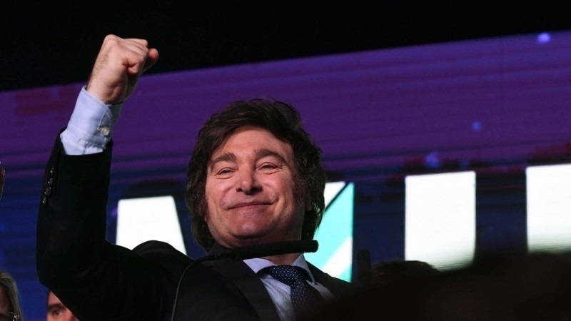 Javier Milei celebr&oacute; los resultados de las Paso. (Telam)