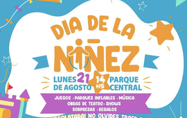 Imagen de 'D&iacute;a de la Ni&ntilde;ez' en el Parque Central de General Lagos.