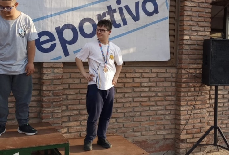 Imagen de Gonzalo Spina se subi&oacute; al podio en la etapa provincial de los Juegos Santafesinos