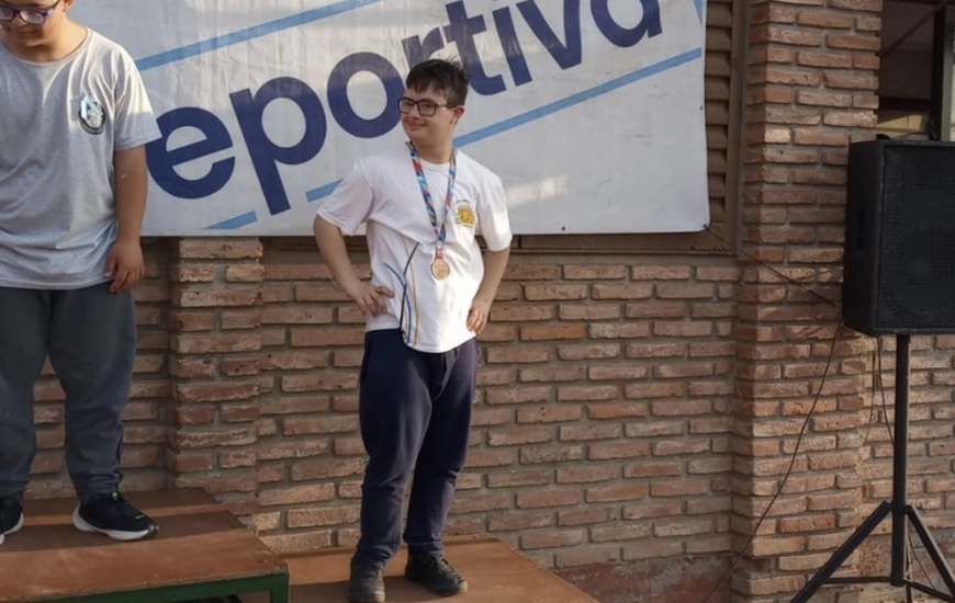 Imagen de Gonzalo Spina se subi&oacute; al podio en la etapa provincial de los Juegos Santafesinos