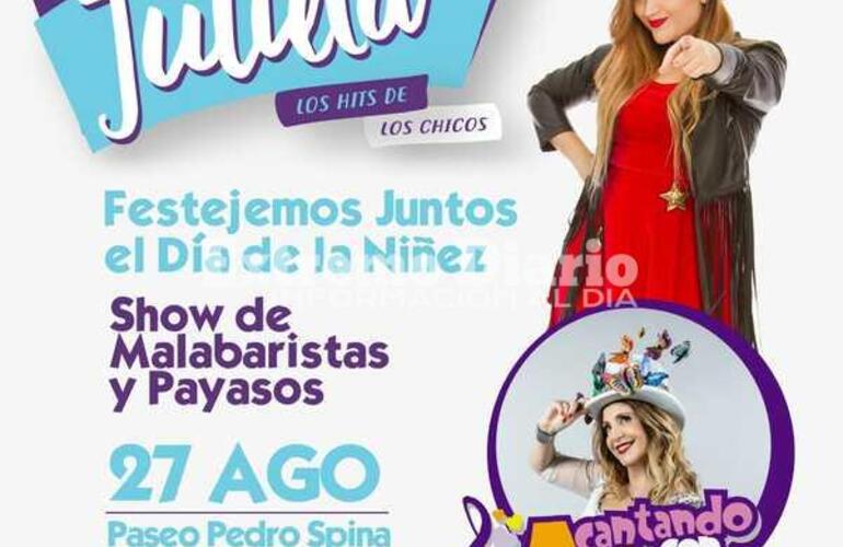 Imagen de D&iacute;a de la ni&ntilde;ez en el Paseo Pedro Spina con la presencia de Julieta