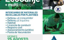 Imagen de Viernes de EcoCanje y multiatenci&oacute;n en la plaza Malvinas Argentinas