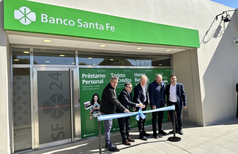 Imagen de Inauguración de la Sucursal Pueblo Esther del Banco Santa Fe.