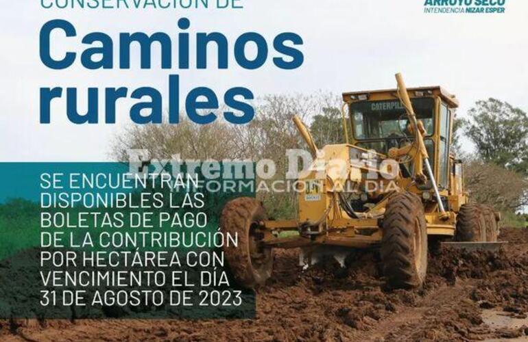 Imagen de Tasa por hect&aacute;rea: Mantenimiento y conservaci&oacute;n de caminos rurales