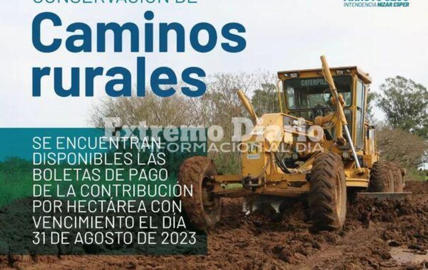Imagen de Tasa por hect&aacute;rea: Mantenimiento y conservaci&oacute;n de caminos rurales