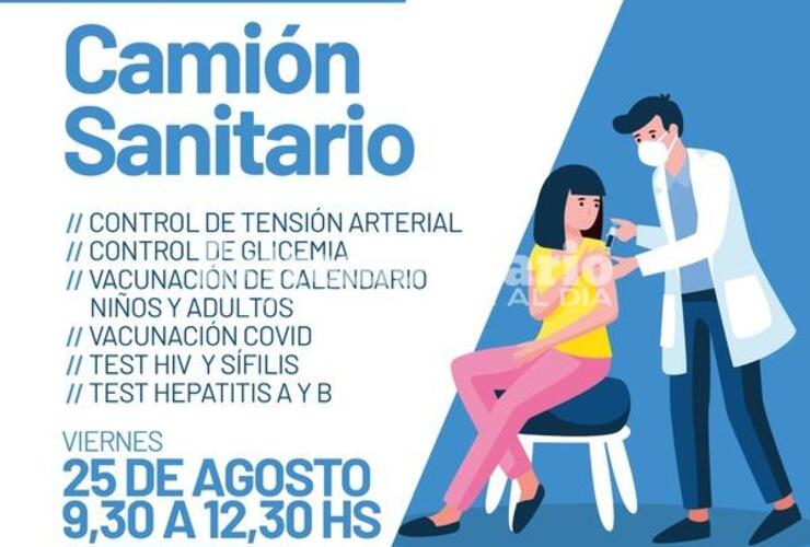 Imagen de Jornada Cuidados de la salud: Camión sanitario en el Paseo Pedro Spina