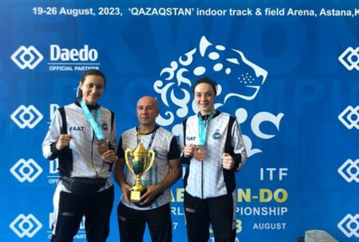 Imagen de Lucila Coletta y Fermín Rodríguez están en el Mundial de Kazajistán.