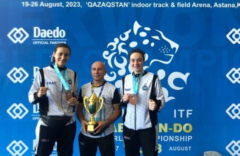 Imagen de Lucila Coletta y Fermín Rodríguez están en el Mundial de Kazajistán.