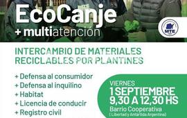 Imagen de Viernes de EcoCanje y Multiatenci&oacute;n en el barrio Cooperativa