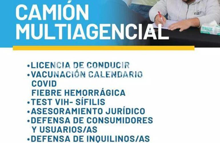 Imagen de Camión multiagencial: Triple jornada de atenciones en los barrios