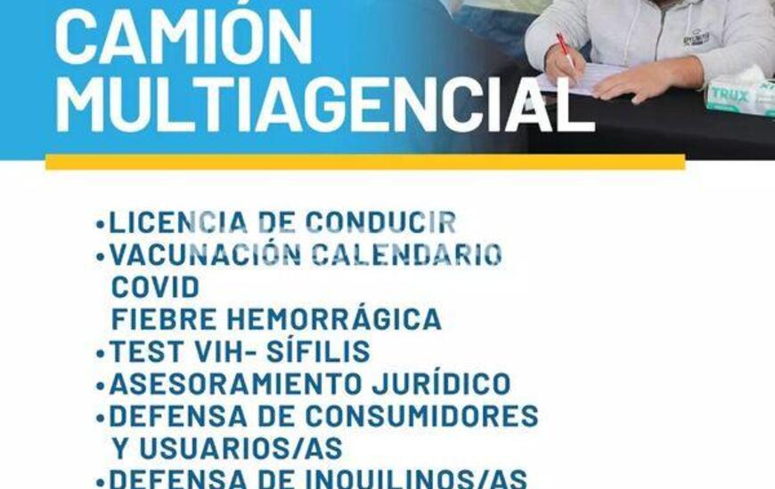 Imagen de Cami&oacute;n multiagencial: Triple jornada de atenciones en los barrios