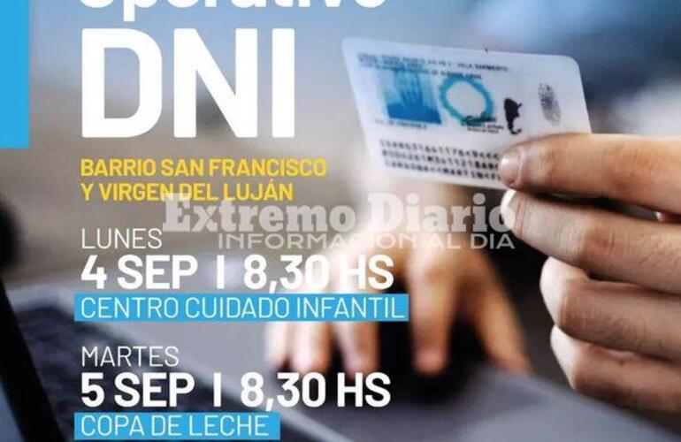 Imagen de Operativo DNI en el barrio San Francisco y Virgen del Luján