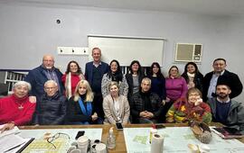 En esta foto, los representantes de las distintas instituciones participantes.