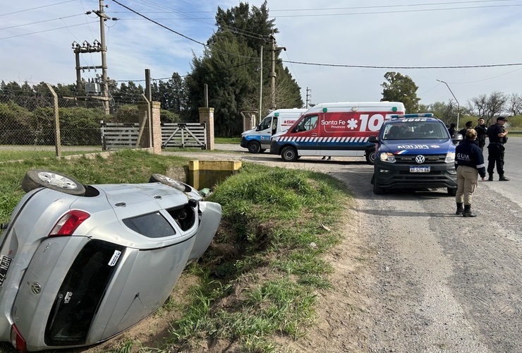 El vehículo era un Volkswagen Gol.