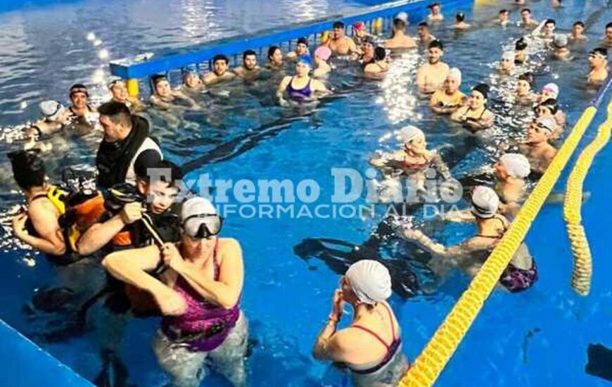 Imagen de Taller de buceo entre las Escuelas de Guardavidas de Arroyo Seco y Villa Gobernador Galvez
