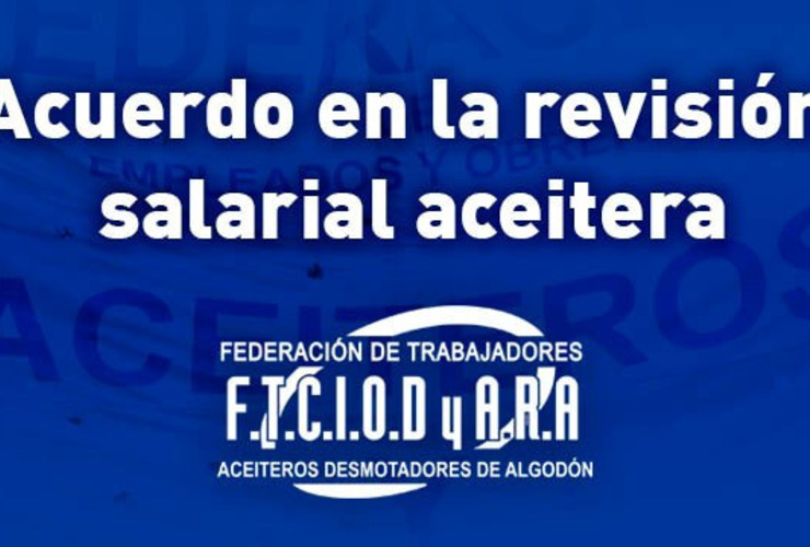 Imagen de Acuerdo en la revisión salarial aceitera