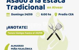 Imagen de Alvear: Segundo encuentro tradicional de asado a la estaca