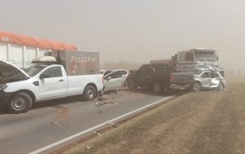 La imagen que dej&oacute; el impactante siniestro vial.