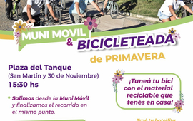 Imagen de El 23/09, Muni M&oacute;vil y Bicicleteada por la Primavera en Pueblo Esther.