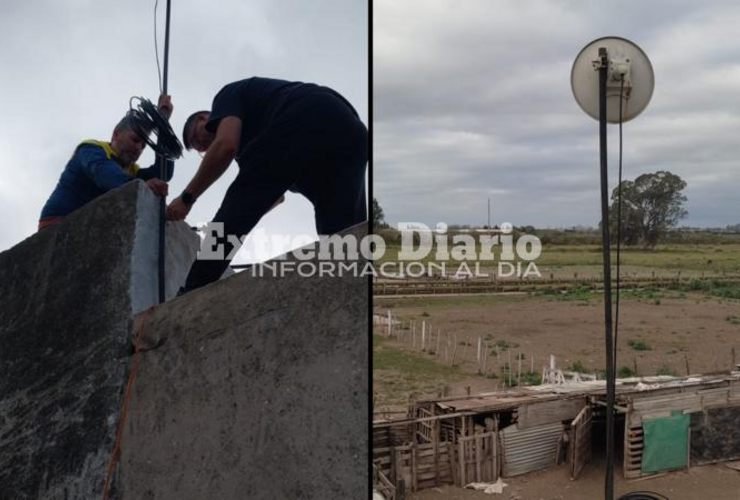 Imagen de La capilla del paraje El Ombú ya tiene antena de wifi