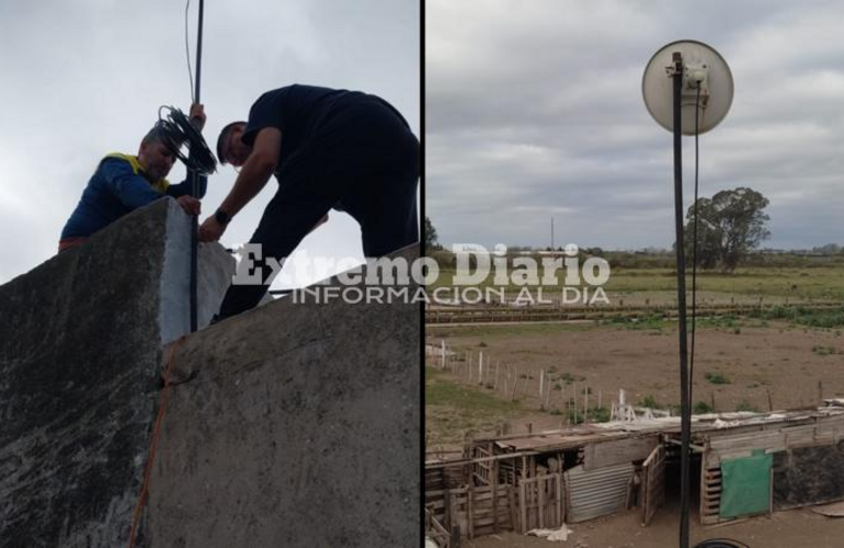 Imagen de La capilla del paraje El Ombú ya tiene antena de wifi