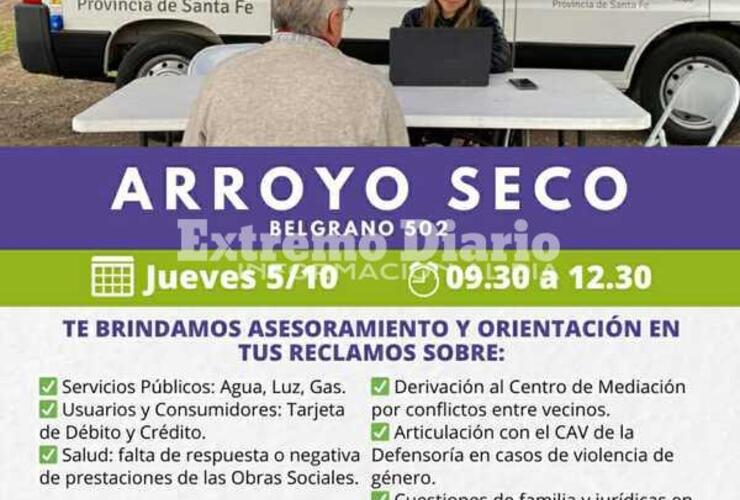 Imagen de La oficina móvil de la Defensoría del Pueblo vuelve a Arroyo Seco
