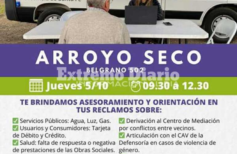 Imagen de La oficina m&oacute;vil de la Defensor&iacute;a del Pueblo vuelve a Arroyo Seco