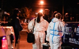 La Polic&iacute;a trabajaba este martes a la noche en zona sur. (Ana Isla/Rosario3)