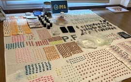 Parte de las pastillas secuestradas.