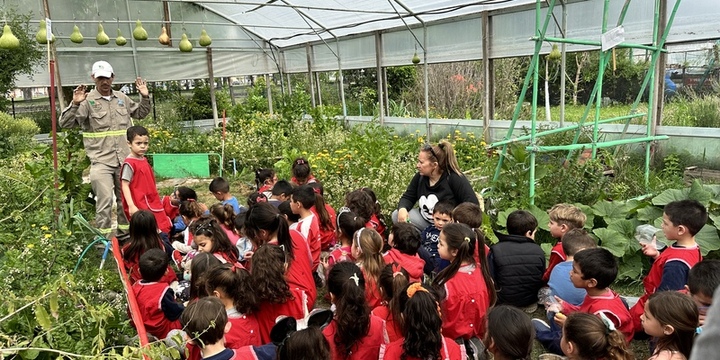 Imagen de Alumnos del Jardín de Infantes de la Escuela 'Juan Larrea' visitaron el Vivero Comunal.