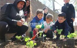 Imagen de El vivero municipal colabor&oacute; con la huerta de los ni&ntilde;os del Jard&iacute;n El Nogal