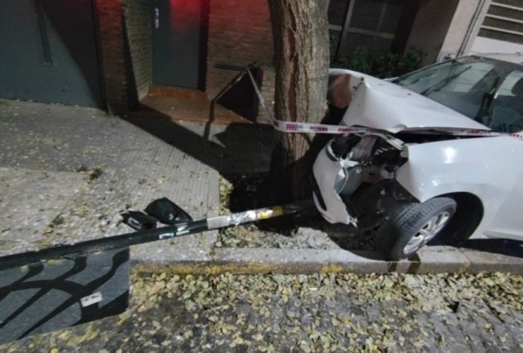 El conductor, de 44 a&ntilde;os, fue asistido por la ambulancia y se constat&oacute; que sufri&oacute; traumatismos en el cr&aacute;neo.