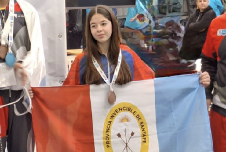 Imagen de Delfina Rodr&iacute;guez fue Medalla de Bronce en Taekwondo en los Juegos Nacionales 'Evita'.
