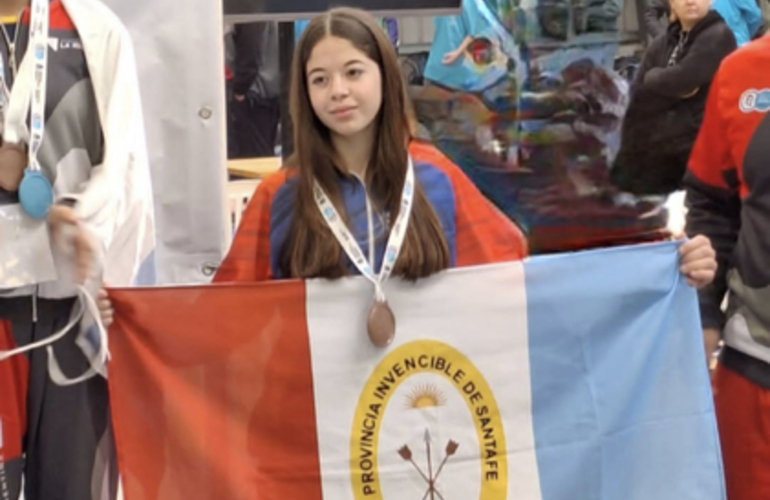 Imagen de Delfina Rodríguez fue Medalla de Bronce en Taekwondo en los Juegos Nacionales 'Evita'.