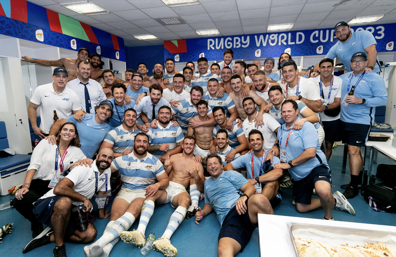 Imagen de Los Pumas vencieron a Gales y pasaron a Semifinales del Mundial Francia 2023.