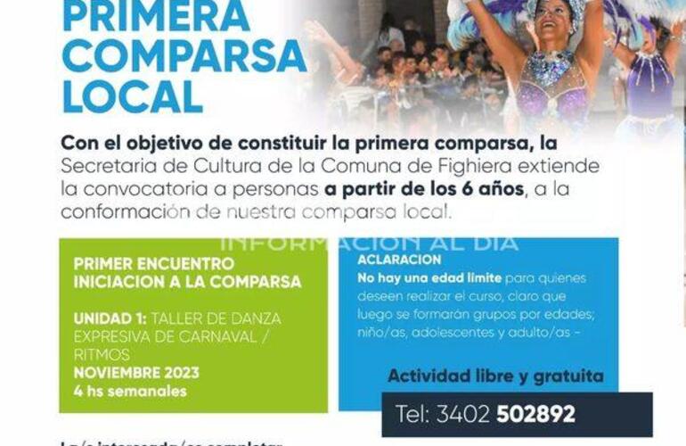 Imagen de Convocatoria abierta para la conformación de la primera comparsa en Fighiera