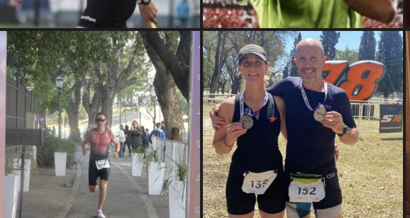 Imagen de 3 atletas del 'Team de Labarra Ol&iacute;mpica' compitieron en Rosario.