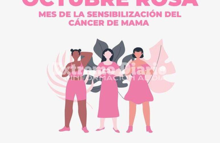 Imagen de Alvear se viste de rosa por el mes del cáncer de mama