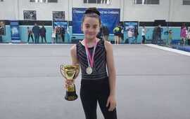 Imagen de Francesca Borselli, Subcampeona Nacional en Gimnasia Art&iacute;stica.
