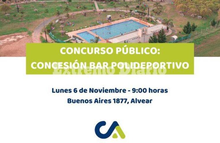 Imagen de Concurso público para la concesión del bar del Polideportivo en Alvear