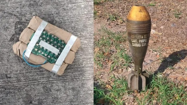 El hallazgo de los dos artefactos explosivos encendi&oacute; las alertas