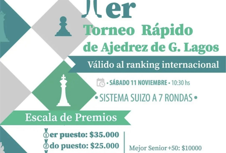Imagen de Se viene el 1er Torneo de Ajedrez en General Lagos.