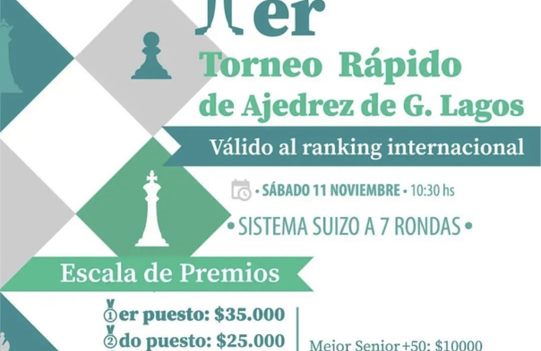 Imagen de Se viene el 1er Torneo de Ajedrez en General Lagos.