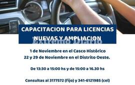 Imagen de Alvear: Capacitaci&oacute;n para licencias nuevas y ampliaci&oacute;n